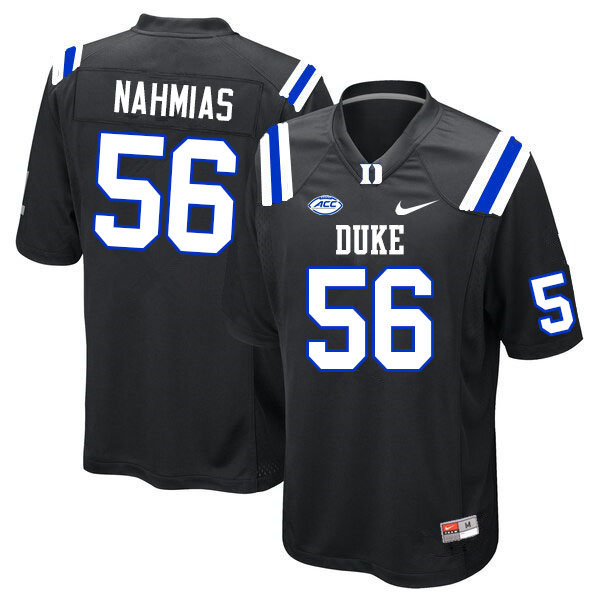 Duke Blue Devils #56 Steven Nahmias College Football Jerseys Sale-Black